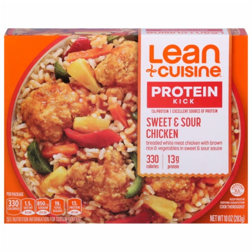 Lean Cuisine Frozen Sweet & Sour Chicken Meal Perspective: front