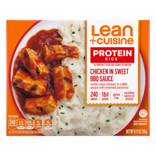 Lean Cuisine® Features Chicken in Sweet BBQ Sauce Frozen Meal Perspective: front