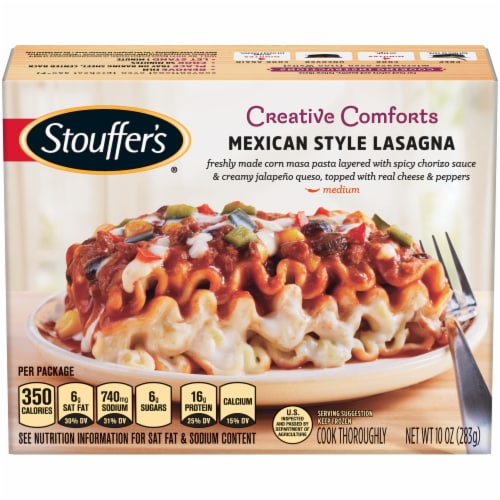 Stouffer's Creative Comforts Mexican Style Lasagna Perspective: front