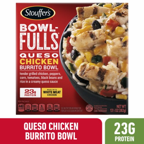 Stouffer's Bowl-Fulls Queso Chicken Burrito Bowl Perspective: front