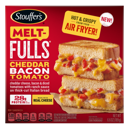 Stouffer's® Melt-Fulls® Chedar Bacon Tomato Sandwich Perspective: front