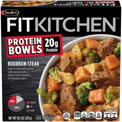 Stouffer's Fit Kitchen Bourbon Steak Bowl Perspective: front