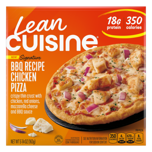 Lean Cuisine® BBQ Recipe Chicken Frozen Pizza Perspective: front