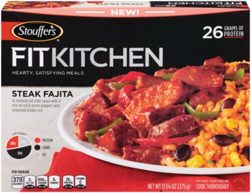Stouffer's Fit Kitchen Steak Fajita Perspective: front