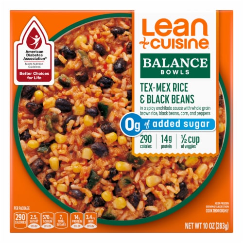 Lean Cuisine Frozen Tex Mex Rice & Black Bean Bowl Perspective: front
