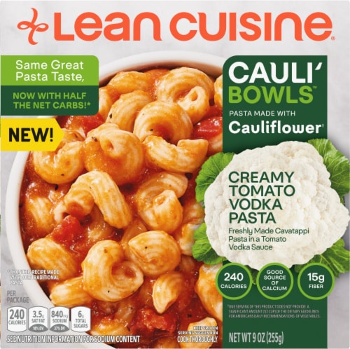 Lean Cuisine® Cauli'Bowls Creamy Tomato Cauliflower Vodka Pasta Frozen Meal Perspective: front