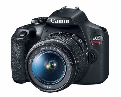 Canon Eos Rebel T7 24.1mp Digital Slr Camera With Ef-s 18-55 Is Ii Lens Perspective: front