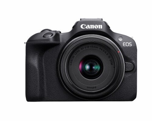 Canon EOS R100 RF-S18-45.5-6.3 IS STM Kit Mirrorless Camera Perspective: front