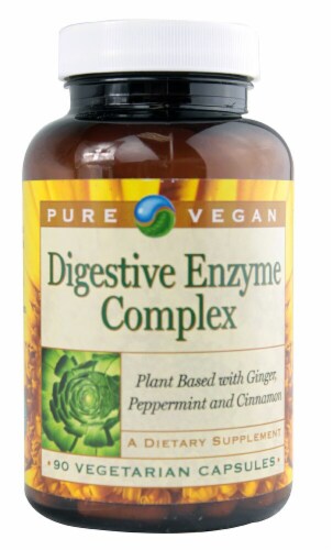 Pure Vegan  Digestive Enzyme Complex Perspective: front