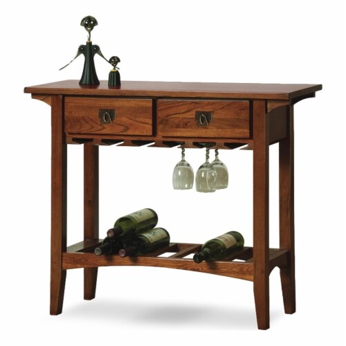 Leick Furniture Wood Mission Wine Table