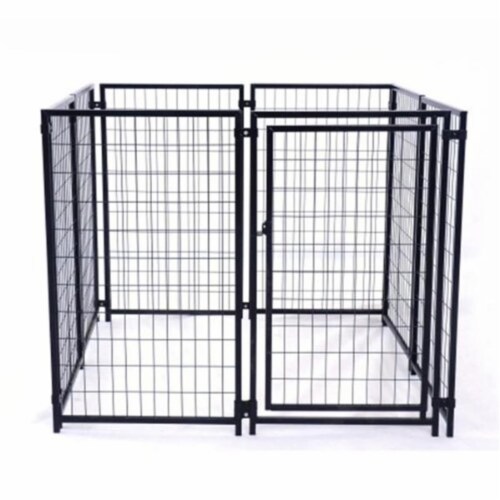 Aleko DK5x5x4SQ UNB 5 x 5 x 4 ft. Dog Kennel Heavy Duty Pet Playpen Chain Link Dog Exercise 1 Fred Meyer