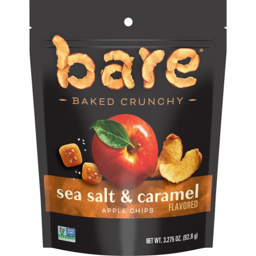Bare® Baked Crunchy Apple Chips Sea Salted & Caramel Perspective: front