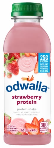 Odwalla® Strawberry Protein Shake Perspective: front