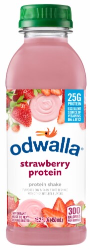 Odwalla® Strawberry Protein Shake Perspective: front