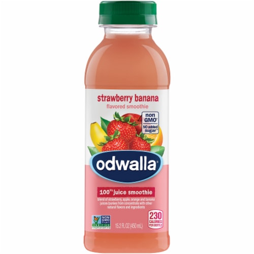 Odwalla® Strawberry Banana Flavored Smoothie Perspective: front