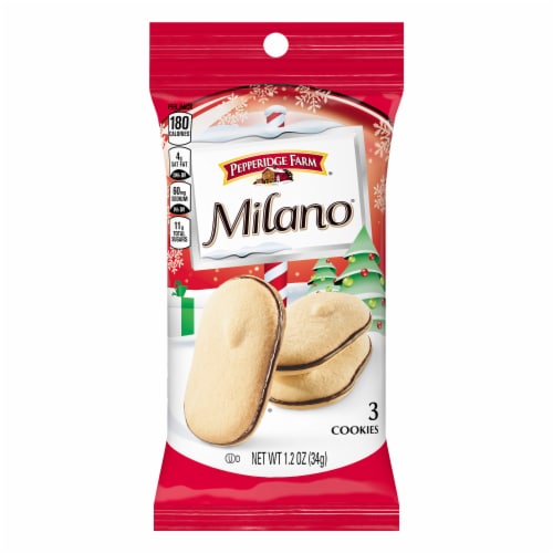 Pepperidge Farm Milano Dark Chocolate Cookies Perspective: front