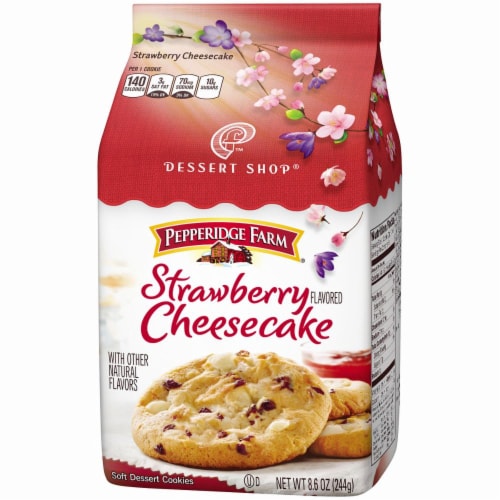 Pepperidge Farm® Dessert Shop Strawberry Cheesecake Cookies Perspective: front