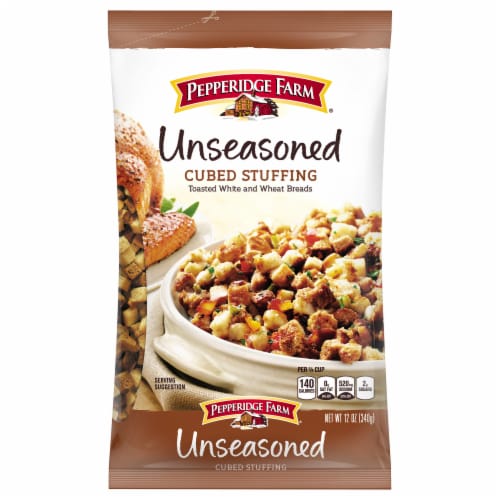 Pepperidge Farm Unseasoned Cubed Stuffing Perspective: front