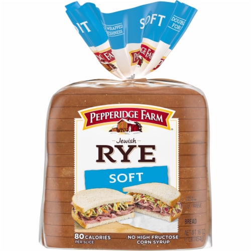 Pepperidge Farm Jewish Rye Soft Rye Bread Perspective: front