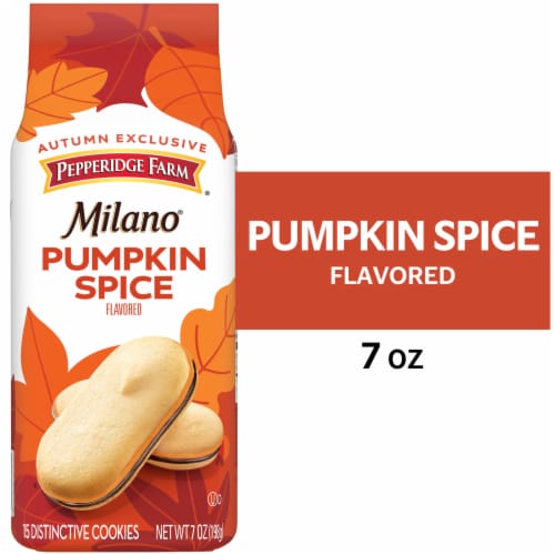 Pepperidge Farm Milano Cookies Pumpkin Spice Perspective: front