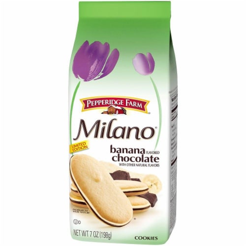 Pepperidge Farm Banana Chocolate Milano Cookies Perspective: front