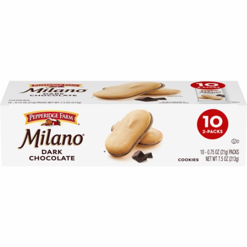 Pepperidge Farm® Milano® Dark Chocolate Cookies Perspective: front