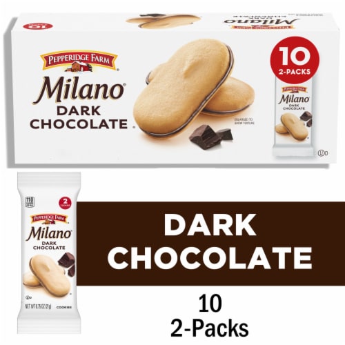 Pepperidge Farm® Milano® Dark Chocolate Cookies Perspective: front