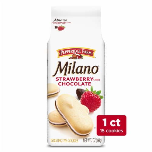 Pepperidge Farm® Milano® Strawberry Chocolate Cookies Perspective: front