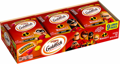 Goldfish Cheddar Baked Snack Crackers Special Edition Incredibles 2 Lunch Packs 9 Ct 0 9 Oz Pick N Save