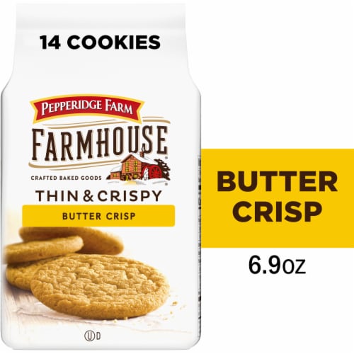 Pepperidge Farm Farmhouse® Thin & Crispy Butter Crisp Cookies Perspective: front