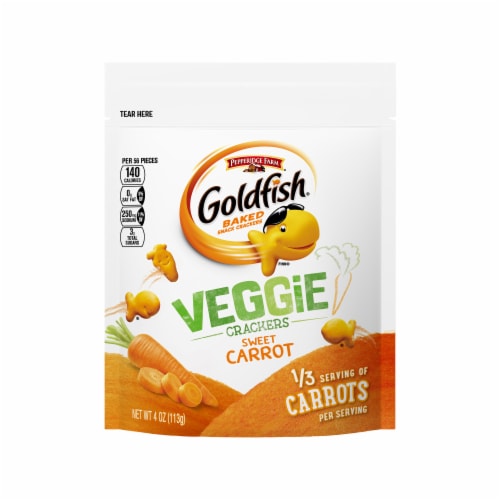 Goldfish® Sweet Carrot Veggie Crackers Perspective: front