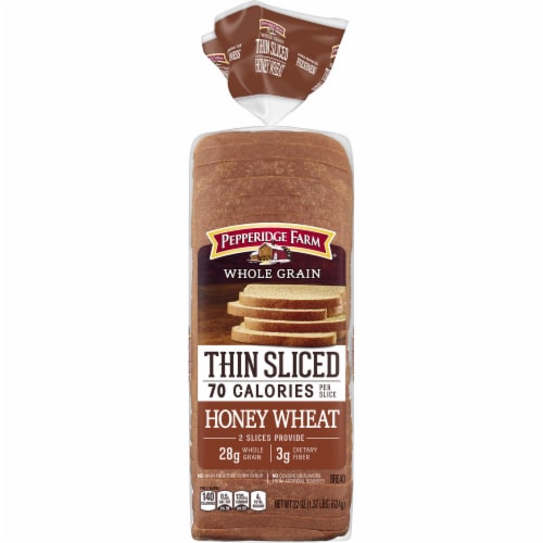 Pepperidge Farm Honey Wheat Thin Sliced Bread Perspective: front