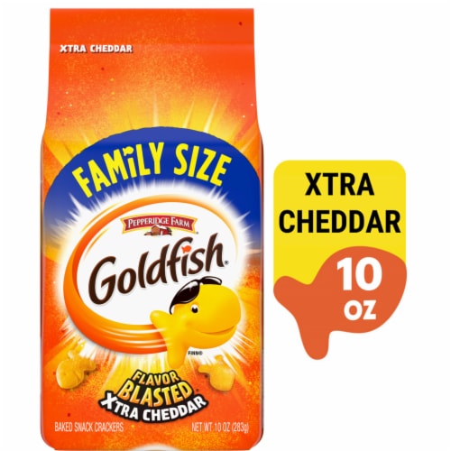 Goldfish Crackers Flavor Blasted Xtra Cheddar Crackers Family Size