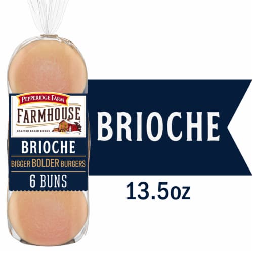 Pepperridge Farm Farmhouse® Brioche - Hamburger Buns Perspective: front