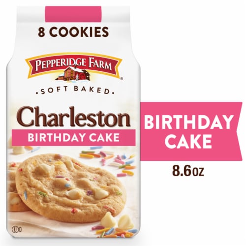 Pepperidge Farm® Charleston Soft Baked Birthday Cake Cookies Perspective: front