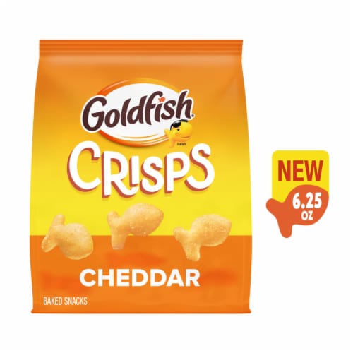 Goldfish® Crisps Cheddar Cheese Crisps Crackers Perspective: front