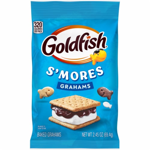 Goldfish® S'mores Grahams Baked Graham Snack Crackers Perspective: front