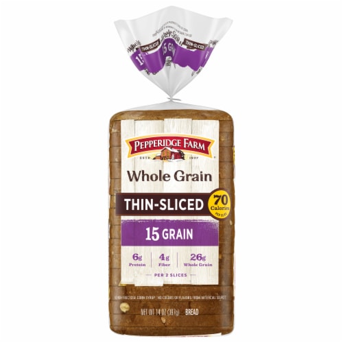 Pepperidge Farm® Whole Grain Thin-Sliced Bread Perspective: front