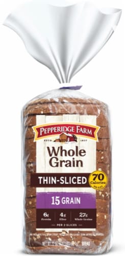 Pepperidge Farm® Whole Grain Thin-Sliced Bread Perspective: front