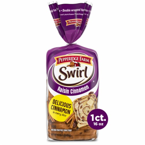 Pepperidge Farm Raisin Cinnamon Swirl Breakfast Bread Perspective: front