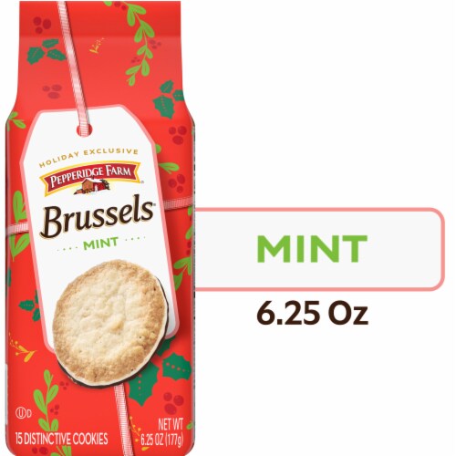 Pepperidge Farm Mint Brussels Cookies Perspective: front
