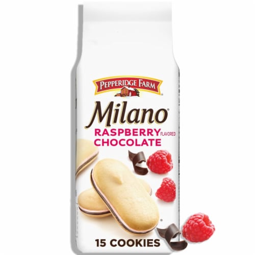 Pepperidge Farm® Milano® Raspberry Chocolate Sandwich Cookies Perspective: front