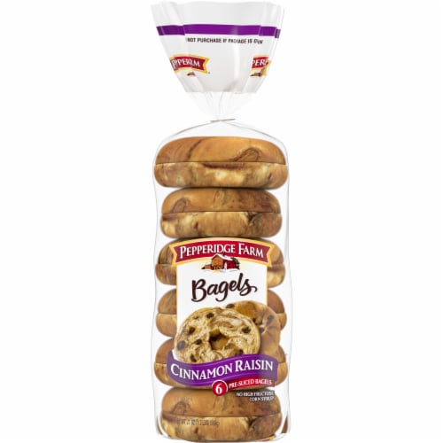 Pepperidge Farm Cinnamon Raisin Bagel Perspective: front