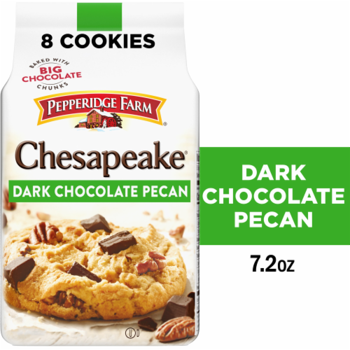 Pepperidge Farm® Chesapeake® Crispy Dark Chocolate Pecan Cookies Perspective: front