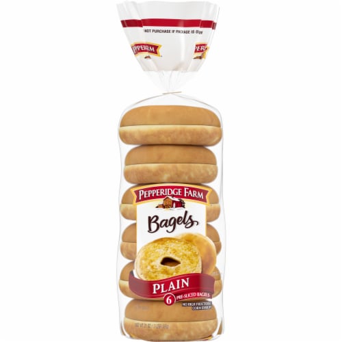 Pepperidge Farm Plain Bagels Perspective: front