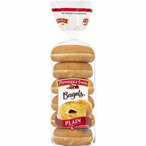 Pepperidge Farm Plain Bagels Perspective: front