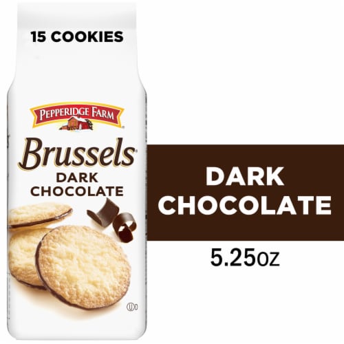 Pepperidge Farm® Brussels® Dark Chocolate Sandwich Cookies Perspective: front