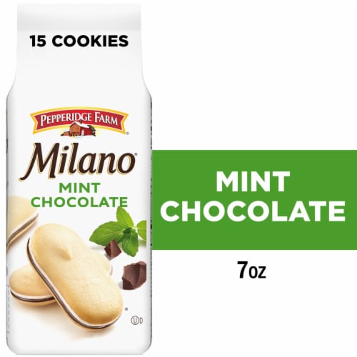 Pepperidge Farm® Milano Mint Chocolate Sandwich Cookies Perspective: front