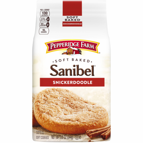 Pepperidge Farm Sanibel Soft Baked Snickerdoodle Cookies Perspective: front
