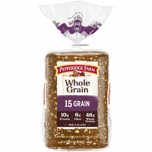 Pepperidge Farm Whole Grain 15 Grain Bread Perspective: front